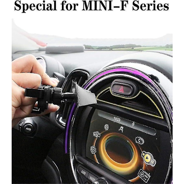 Mobiltelefonhållare för Mini Cooper S Jcw One F54 F55 F56 F57 F60, Special Navigation Mobiltelefonhållare för Central Control Screen-hy
