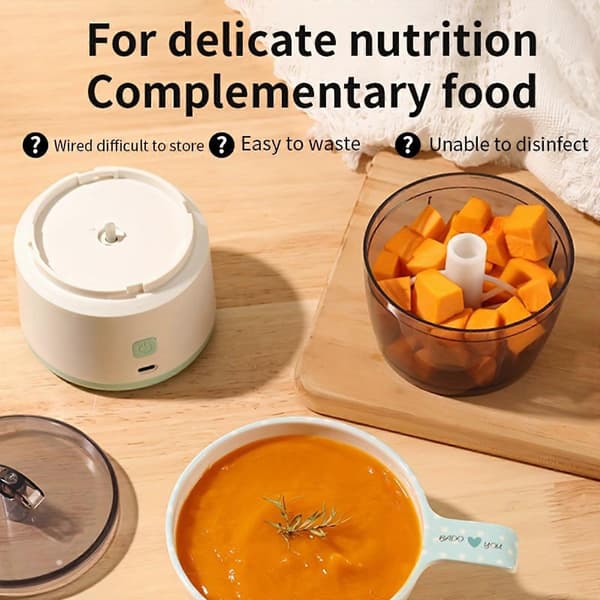 Multifunktionel Mini Foodprocessor til Køkken, Hakker Kød, Grøntsager