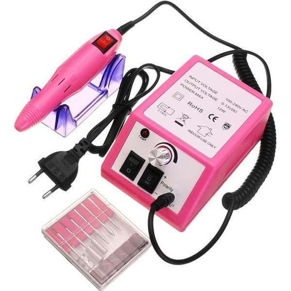 TEMPSA Professionel Elektrisk Neglebor - 20000 RPM - Pink - Justerbar Hastighed