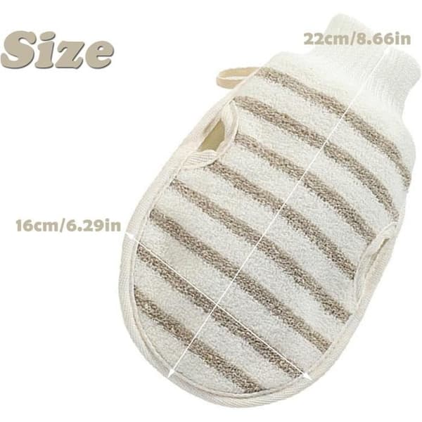 Eksfolierende handsker - Ikke specificeret - 2 stk. - Bambus - Dobbelt tekstur - Unisex