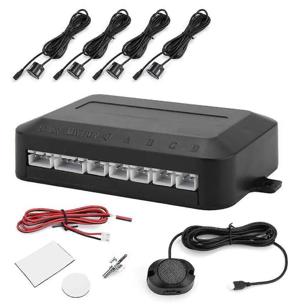 Parkeringssensor Bakkamera Radar Kit Advarselslydindikator Probesystem 12v