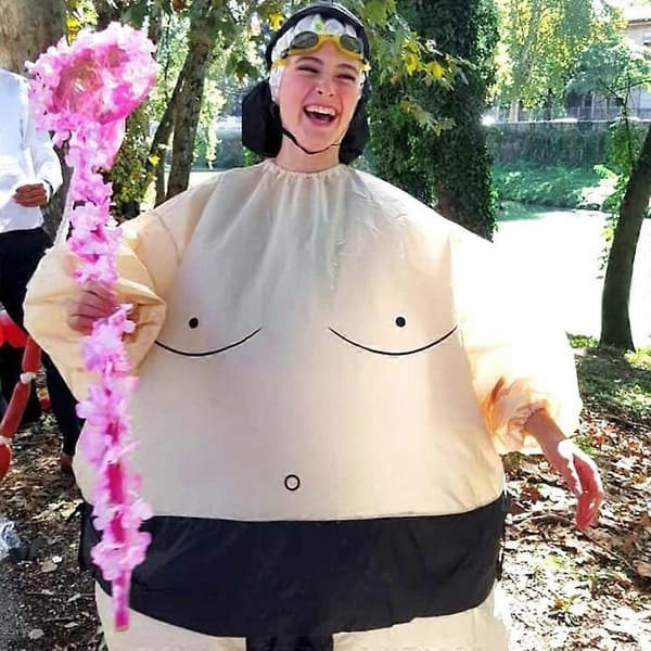 Oppustelige Sumo Bryder Kostumer Sjove Kostumer Voksenfest Parodi Kostumer