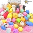 TPR Legetøj - 30 søde dyr - Ikke-giftigt gummi - Squishy Legetøj - Let at rengøre