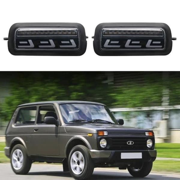 LED baglygter til Lada Niva 4-trins 1995, 4x4 med kørelys og LED bremselys, LADA tilbehør