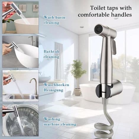 Täydellinen WC-suihkusarja, käsisuihku bideetä varten