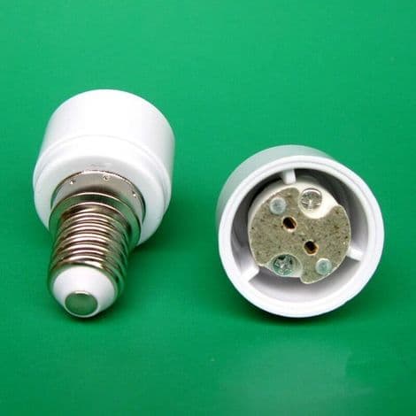 Sett med 4 E14 til G4 MR16 GU5.3 GU4 sokkeladaptere for LED- eller halogenpærer