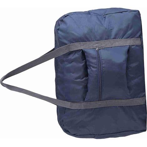 Vikbar reseväska i nylon och polyester för resväska, 48 x 15 x 32 cm, himmelsblå