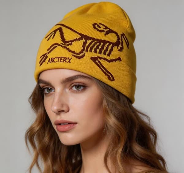 Arc'teryx Bird Head Toque Mössa Gul Merinoull Stickad Vintermössa Unisex