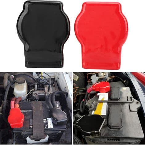 Universell beskyttelse for positive og negative batteripoler (bil, motorsykkel, lastebil).