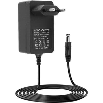 Yleiskäyttöinen verkkolaite - PZCC - 12V 2A - 24W - 5.5mm x 2.5mm - 1.5m kaapeli - Oikosulkusuojaus