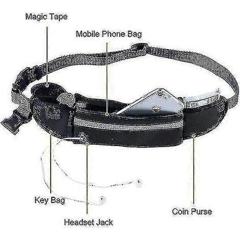 Handsfree elastiskt hundkoppel för löpning (1 set) - grön