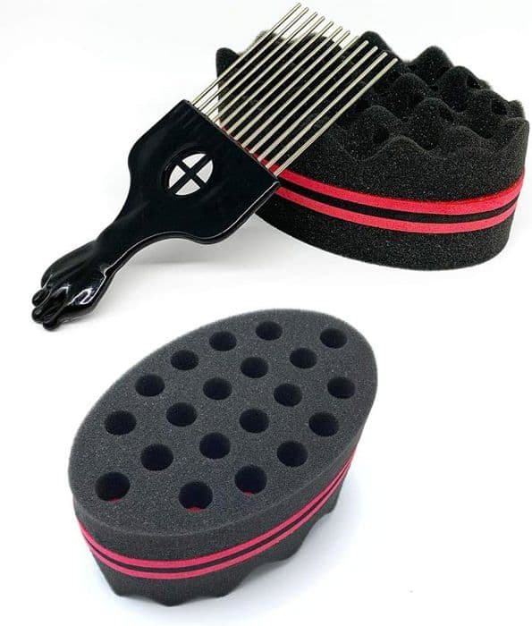 Hårstylingkam - Curl Sponge Magic Twist - Borstsvamp - Anti-brott - Unisex