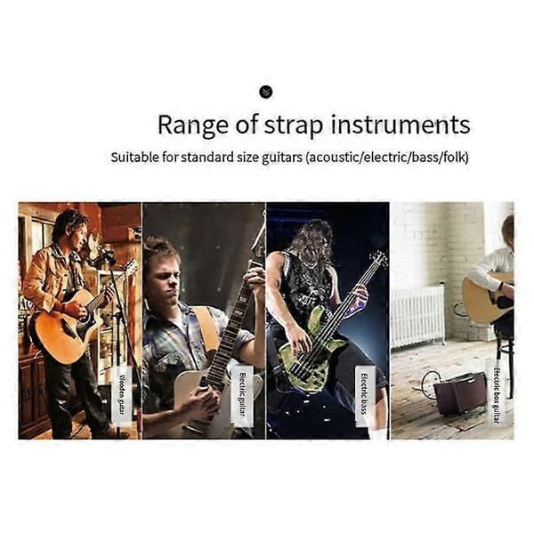 Guitarrem Egnet til Akustisk Guitar, Elektrisk Guitar og Basguitar, A