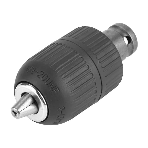 Nøglefri borepatron 1/2 \"-20UNF med patronadapter - 2-13mm, konvertering til skruenøgle