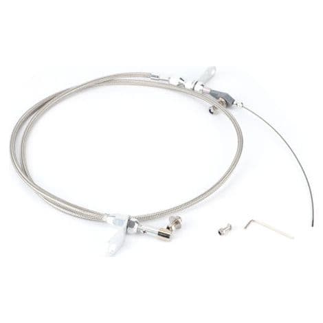 Transmission Kickdown Kabel Kit, Rustfrit Stål Kickdown Detent Transmission Kickdown Kabel Kit til 904