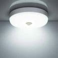 LED loftlampe - PZCC - Ø23 cm - 12W - 1400 lm - Bevægelsessensor, IP56