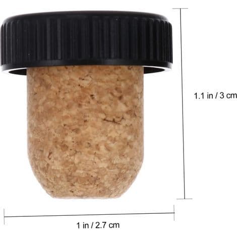 Sett med 6 røde korkpropper for drikkeflasker, ideelt for kafeer og kaffebarer.