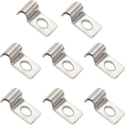 60 stk. stive hegnbeslag - rustfrit stål 1,5 mm kompatibel med 5 mm diameter rør - Have og hjem