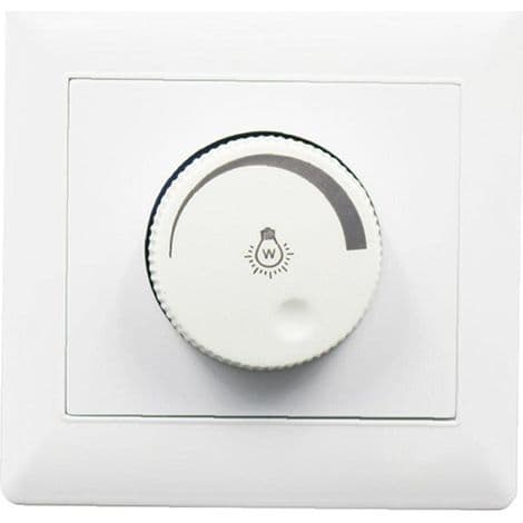 LED tryckknappsdimmer, vitt hölje, 99cm, vit