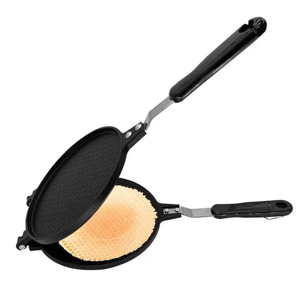 Dobbeltsidig non-stick form for sprø eggruller, vaffelkjeks og tynne kaker.