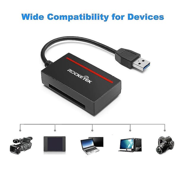Cfast 2.0 Læser Usb 3.0 Til Sata Adapter Cfast 2.0 Kort Og 2.5 Tommer Hdd Harddisk/Læs Skriv Ssd