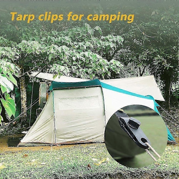 36 st Presenningsklämmor Kraftig Låsning, Presenningsfästen, Lämpliga för Campingtält, Markiser, Bilskydd, Pool C