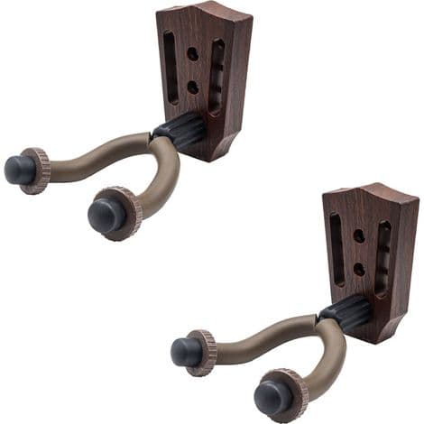 2-delt ABS Gitar Veggfeste, Avtakbart Gitarstativ, Veggfeste for Klassisk, Elektrisk, Akustisk og Ukulele Gitarer, Solid Installasjon