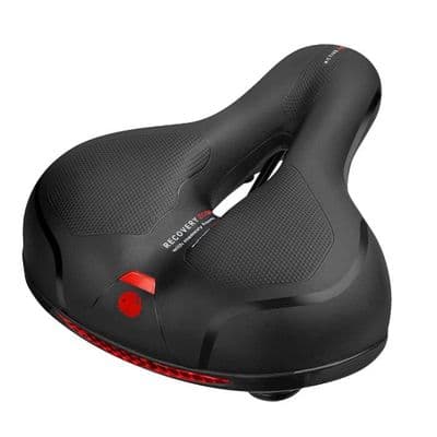 Cykelstol - Blød polstring - Fjederophæng - 25x20x9 cm