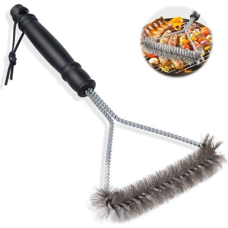 Grillrengjøringsbørste, grillbørste i rustfritt stål