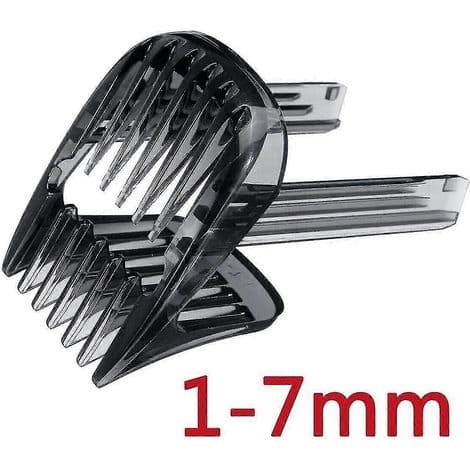 Sæt med 4 nye kamme fra 1 til 7 mm til HC9450, HC9490, HC9452, HC7460 og HC7462 hårklippere (reference MXBC).