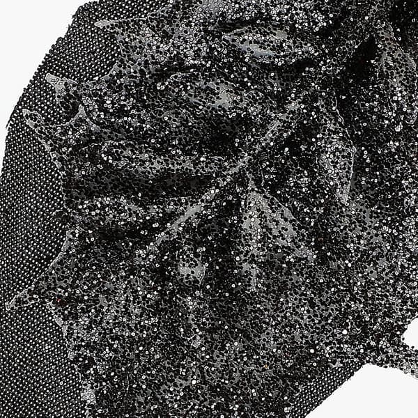15 stk. sorte glitter julestjerner kunstige blomster med clips - juletræspynt