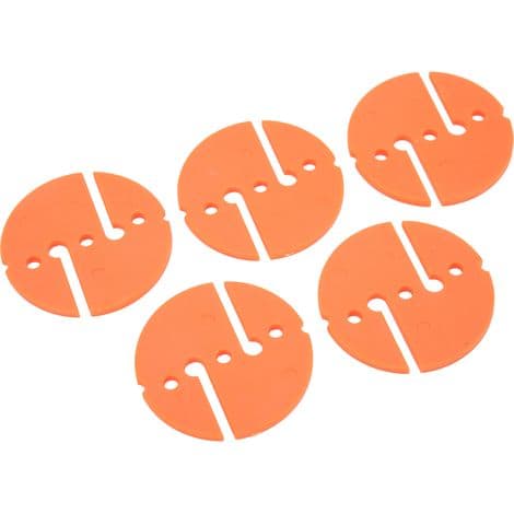 runde, orange PVC dykkerlinjemarkører til undervandssikkerhed