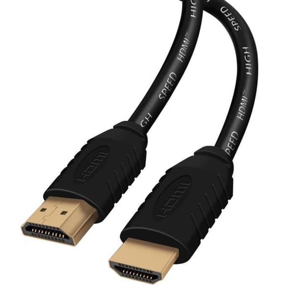 ClipTec Sort Højhastigheds 4K UHD/Full HD HDMI 1.4 Kabel med Ethernet, 1.8m