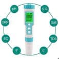 Svømmebassin salinitetstester, pH- og saltvandstester, 7-i-1 digital tester, pH- og salinitetstester