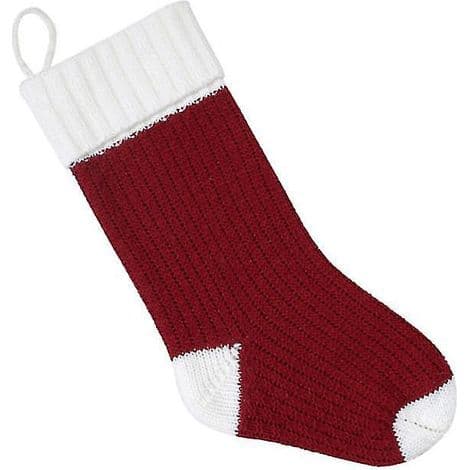 1 stickad julstrumpa