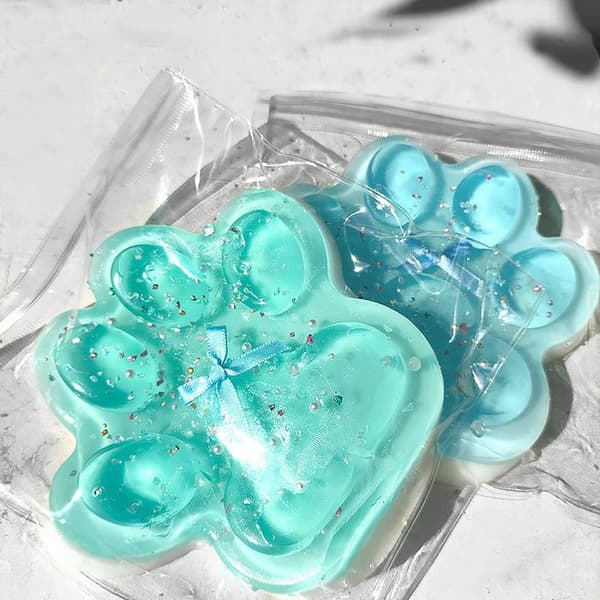 2 st Katttass Squishy, Squishy Tass, Squishy XXL, Katttass Klämleksak, Squishy Katttass, Stresslindrande (15cm, 7cm)