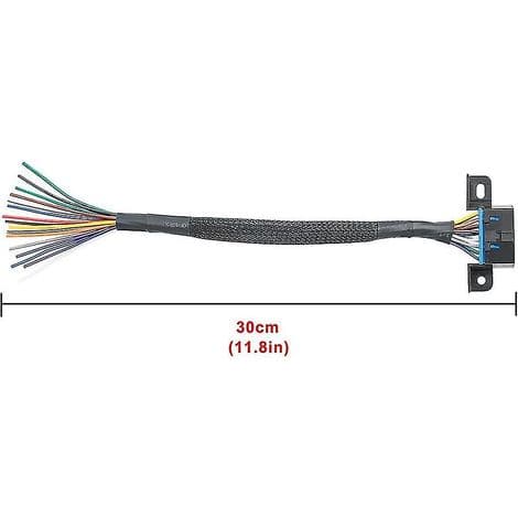 Båndgrænsefladeadapter til universel 16-bens OBD2 hunstik til åbent OBD-kabel.