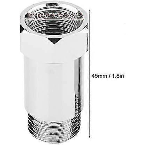 Automotive Syresensor Packningsadapter Syresensor Packningsförlängare Adapter (silver) (2st)