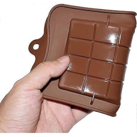 Sæt med 4 non-stick fødevaregodkendte silikone chokoladebarforme til protein- og energibarer
