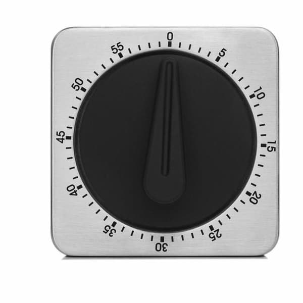 Køkkentimer, 60-minutters timer med 80dB hørbar alarm, magnetisk nedtællingstimer (Ny timer)