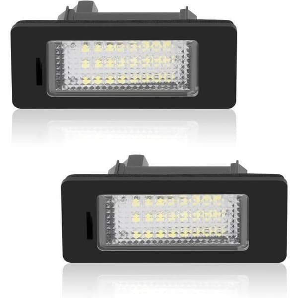 2ST LED Bilskyltbelysning Superljus 6000K Xenon Vit 24SMD, för BMW E82/E88/E90/E92/E93/E39