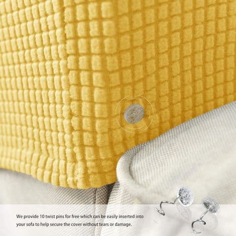 Sofaarmlentrekk - Elastisk Jacquardstoff - Sklisikkert - For Sofa og Lenestol - Sett med 2