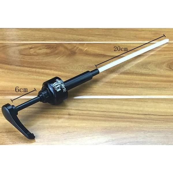 Sirapsdispenser - 4 delar - 1 liter - Svart pump - 10 ml dispenser
