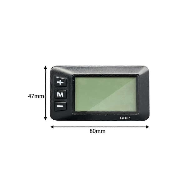 36V 48V Elektrisk Sykkel GD01 LCD Display Panel med Vanlig Kobling E-sykkel Display Måler Tilbehør