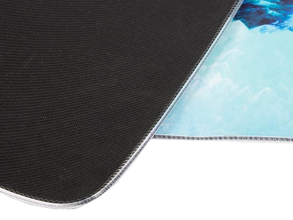 Gaming Musemåtte med RGB LED Lys - 80x30cm - Havbølger