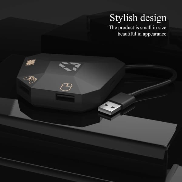 Mus/tangentbordsadapter kompatibel med Nintendo Switch, PS4, Xbox One/360, PS3