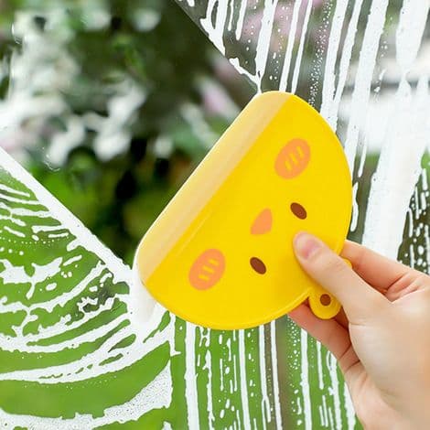Miniskrapa, söt design, för fönster, speglar och släta ytor