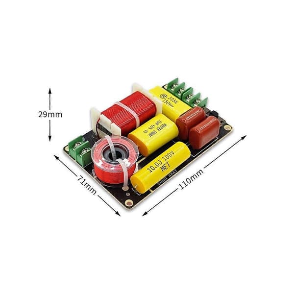 2 stk. WEAH-250 250W 2-vejs frekvensdeler diskant bas crossover filter DIY højttalerfilterkredsløb
