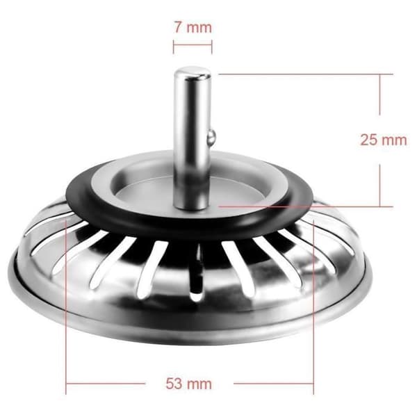 Vaskesiler - Rustfritt stål - 2-pakning - Diameter 80 mm - Tykkelse 0,5 mm - Sølv