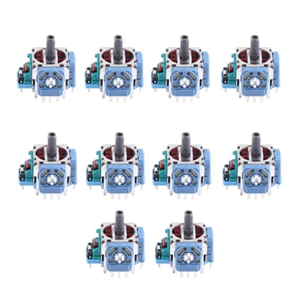 Applicera 10 STK 3D Joystick Modul Potentiometer för Spelkontroll Vibrerande Joystick Reparationsdelar